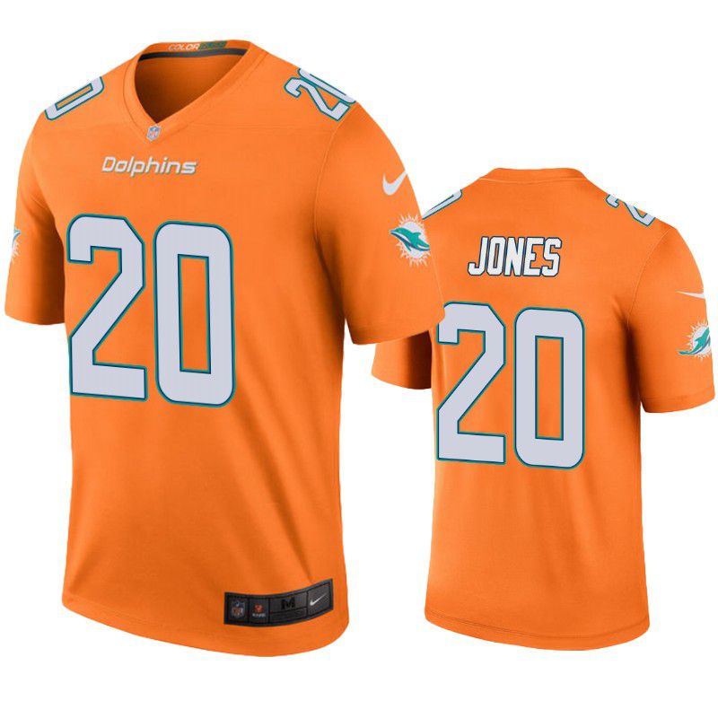 Men Miami Dolphins #20 Reshad Jones Nike Orange Color Rush Limited NFL Jersey